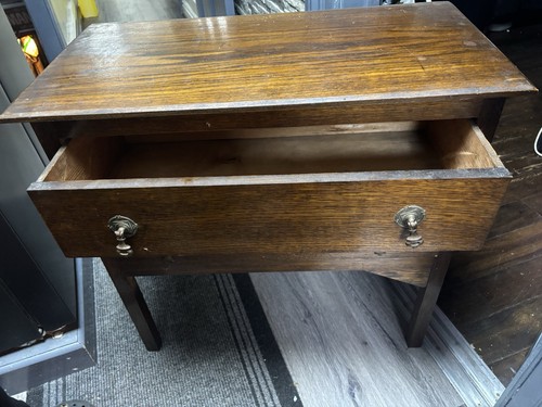 Antique oak small drawer - antique,