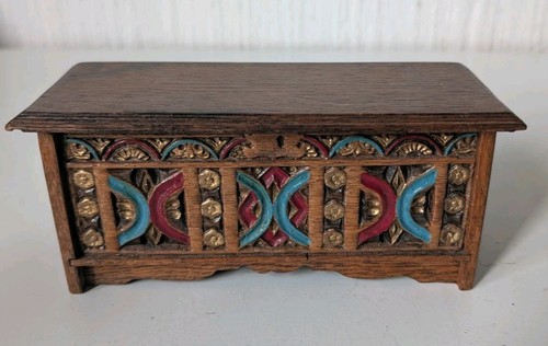 Antique carved oak miniature - antique,