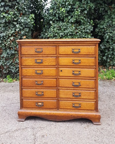 Antique oak chest 12 - antique,