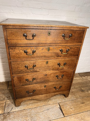 Antique georgian oak chest - georgian,