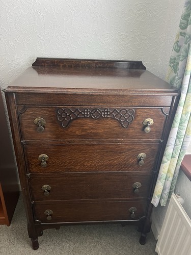Jacobean revival oak chest - revival,