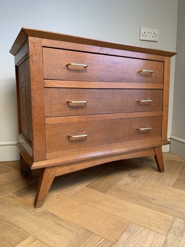 Vintage antique oak chest - vintage,