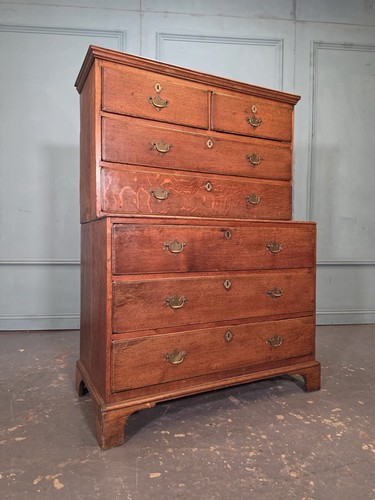 Large antique oak chest - large,