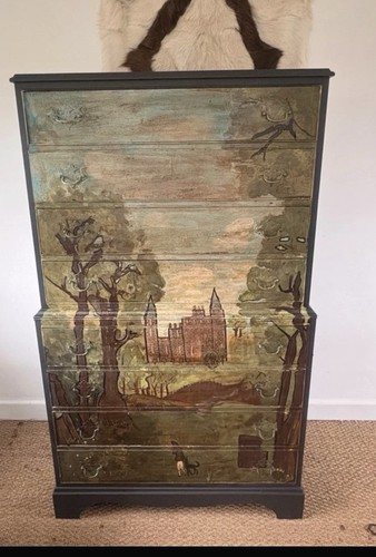 Solid oak tall - solid, antique