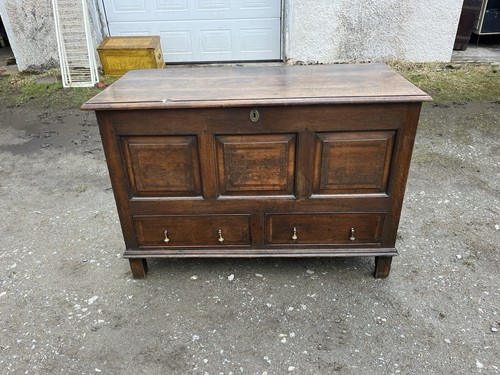 18th century oak mule chest - 18th,