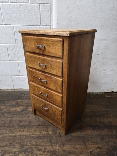 Vintage drawer oak chest - vintage, 5
