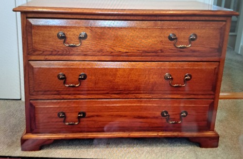 Antique solid oak chest 3 - chest, of