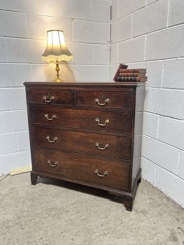Antique georgian oak - oak, chest