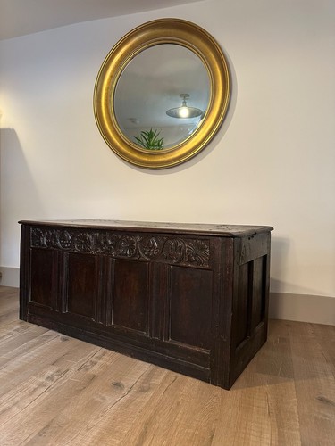 Antique carved oak 17th 18th - antique,