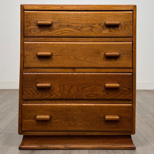 Vintage oak chest drawers - vintage,