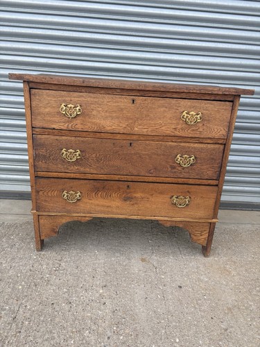 Antique oak chest drawers - chest, of