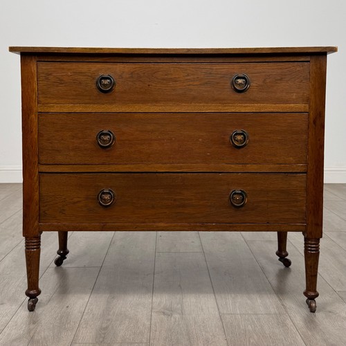 Antique edwardian oak chest - oak, of