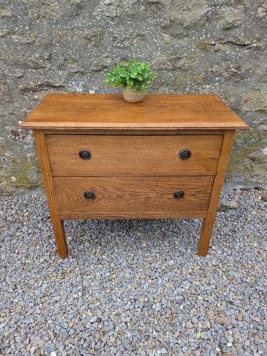 Antique oak chest drawers - chest, of