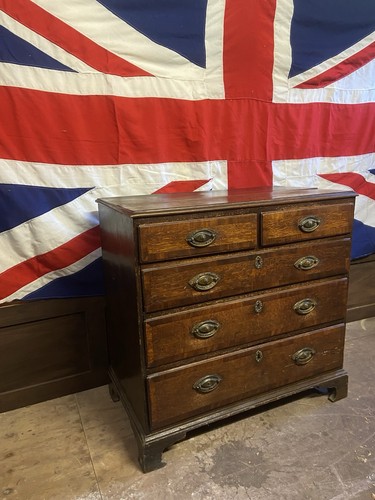 Antique oak chest drawers - oak, of
