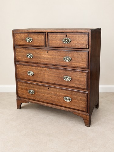 Antique georgian oak chest - georgian,