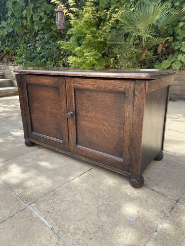Antique oak blanket box bun - antique,
