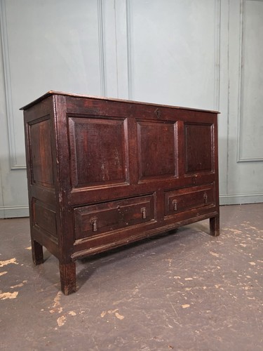 Antique mule chest coffer with - mule,