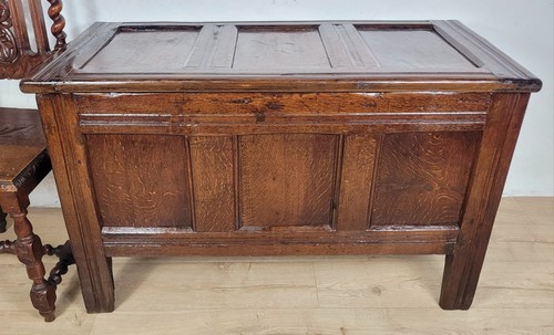 Georgian coffer chest oak - georgian,