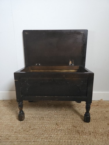 Vintage oak chest storage - vintage,