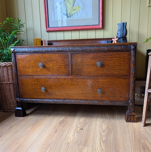 Low art deco chest drawers - chest, of