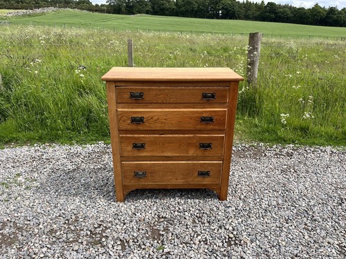 1930 golden oak - chest, of