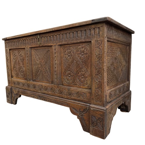 Carved oak jacobean style - oak, jacobean-style