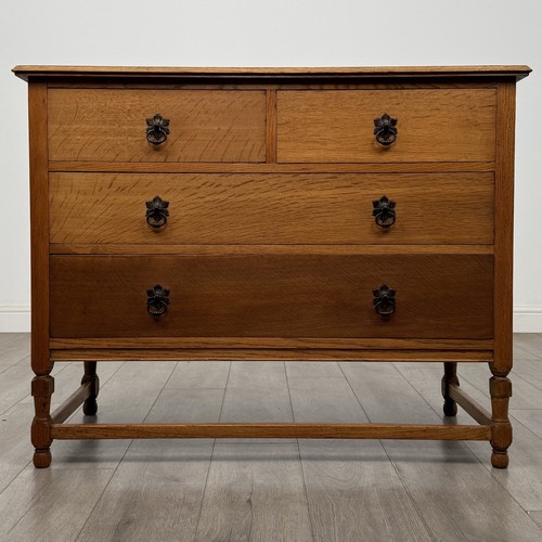Antique oak chest drawers - antique,